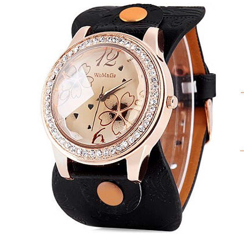 Vrouw Horloge Womage Horloge Crystal Vrouwen Horloges Oversize Dial Quartz Horloges Relogio Feminino Montres Femme Dames Horloge
