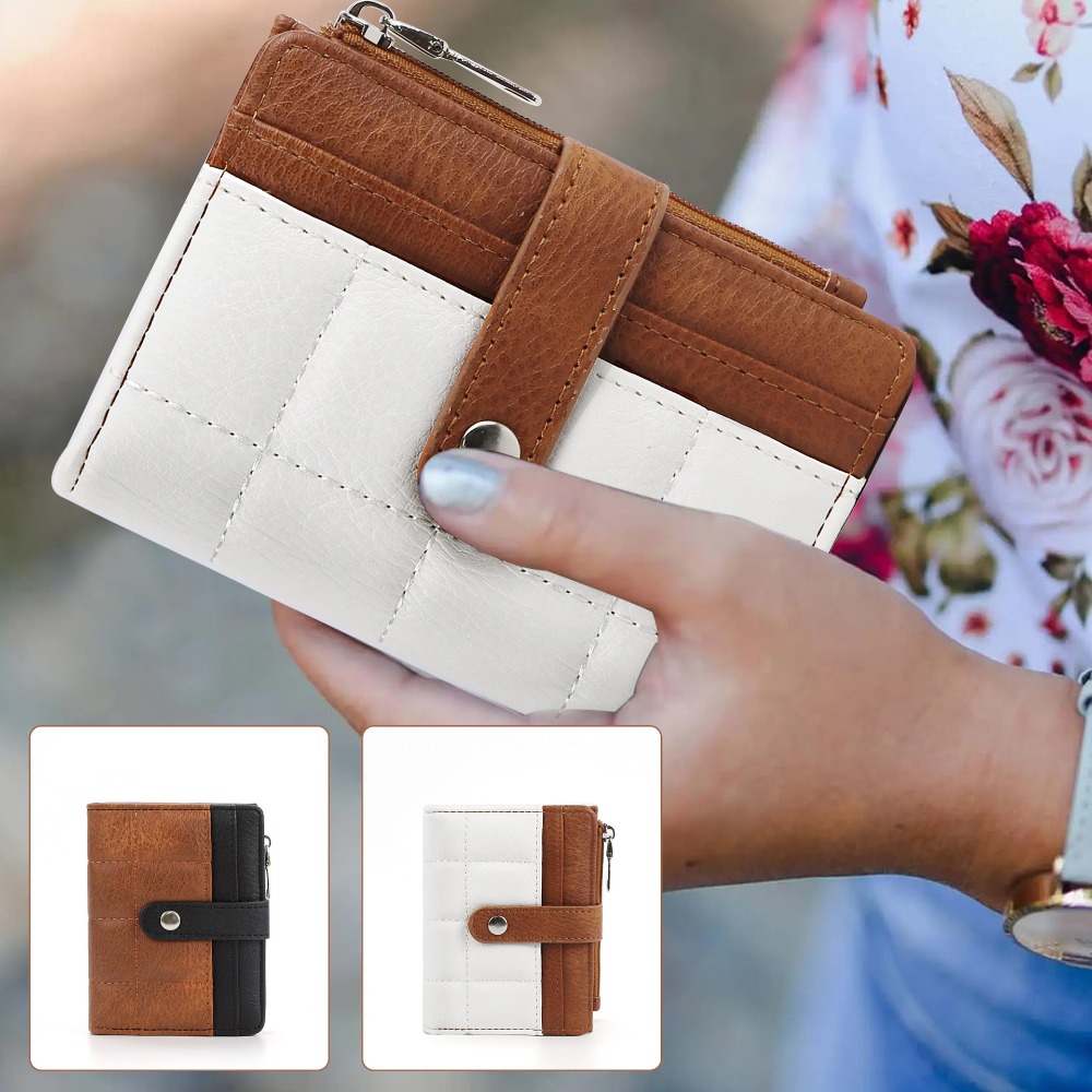 Pochette matelassée de Style coréen décontracté, porte-monnaie étanche, porte-carte de crédit, multi-cartes, sac de voyage en PU