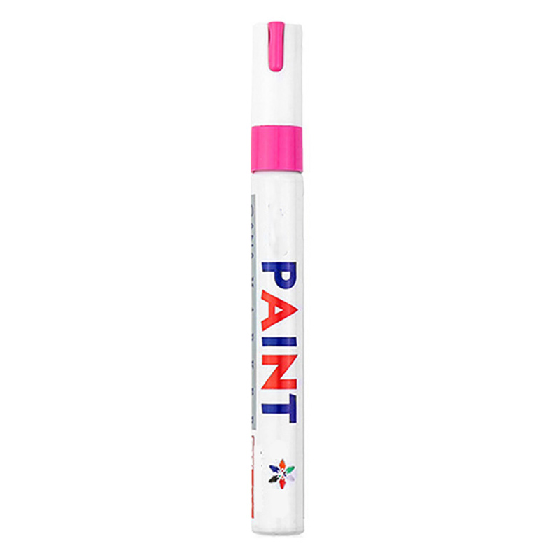 1 stück Bunte Permanent Farbe Marker Wasserdicht Weiß Marker Reifen Lauffläche Gummi Stoff Farbe Metall 12 Farben Farbe Marker Stifte: Rosa