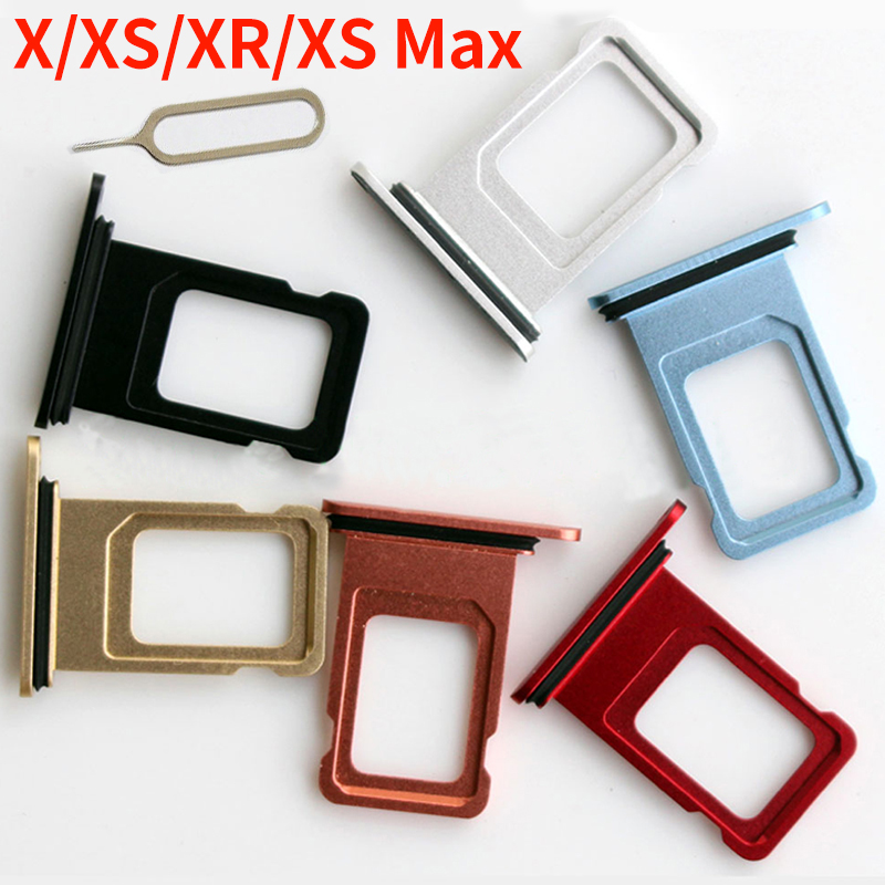 For Iphone X XR XS Max SIM Card Holder Slot Tray Container Adapter Eject Tools Mobile Phone Accessories