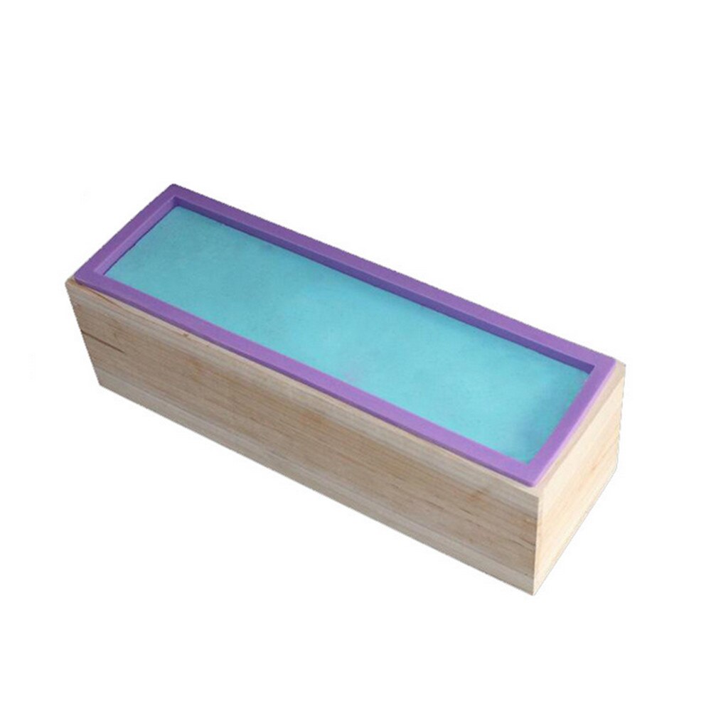 Silikonisaippuamuotti puulaatikolla 3d 28*9*8cm isoa saippuanvalmistusmuottia tee itse tehty leipämuotti 1200g saippuakakun suorakulmio 3