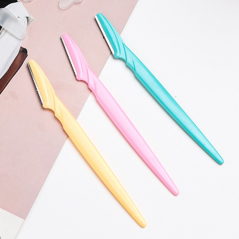 Cuchillas de corte para cejas, utensilio portátil para eliminar el vello de las cejas, cuchilla afilada de seguridad de acero inoxidable