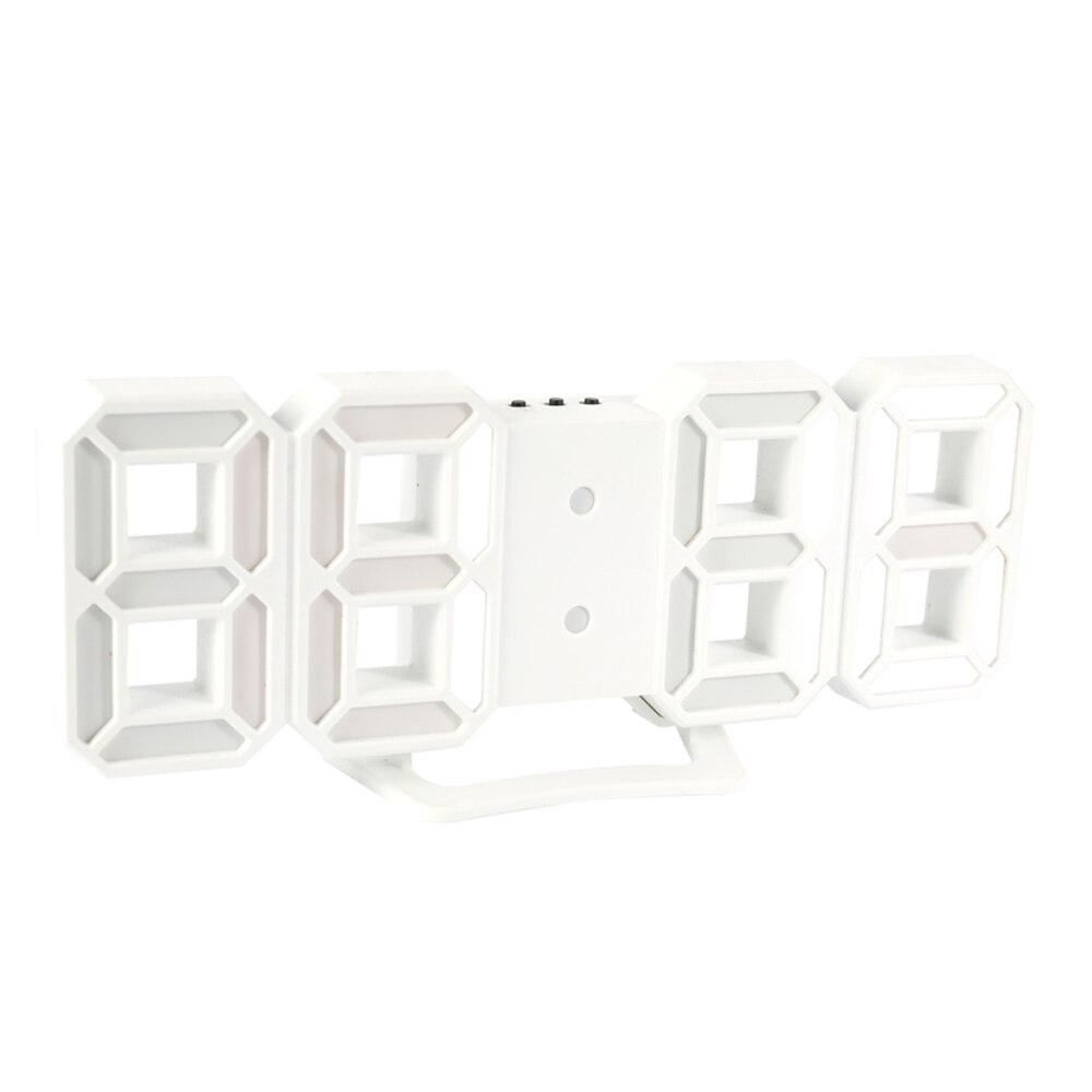 3D LED Digital Clock with Night Mode Adjust the Brightness Electronic Table Clock Alarm Clock Wall Glowing Hanging Clocks: 1