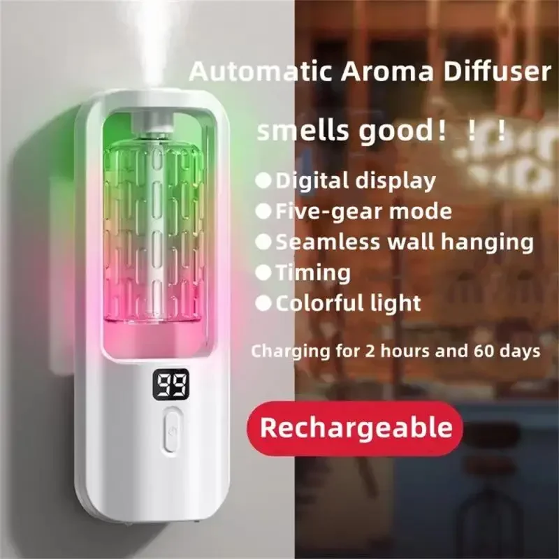 5-versnelling geurverspreider geur etherische olie aromatherapie machine wandgemonteerde luchtbevochtiger machine luchtverfrisser slaapkamer toilet