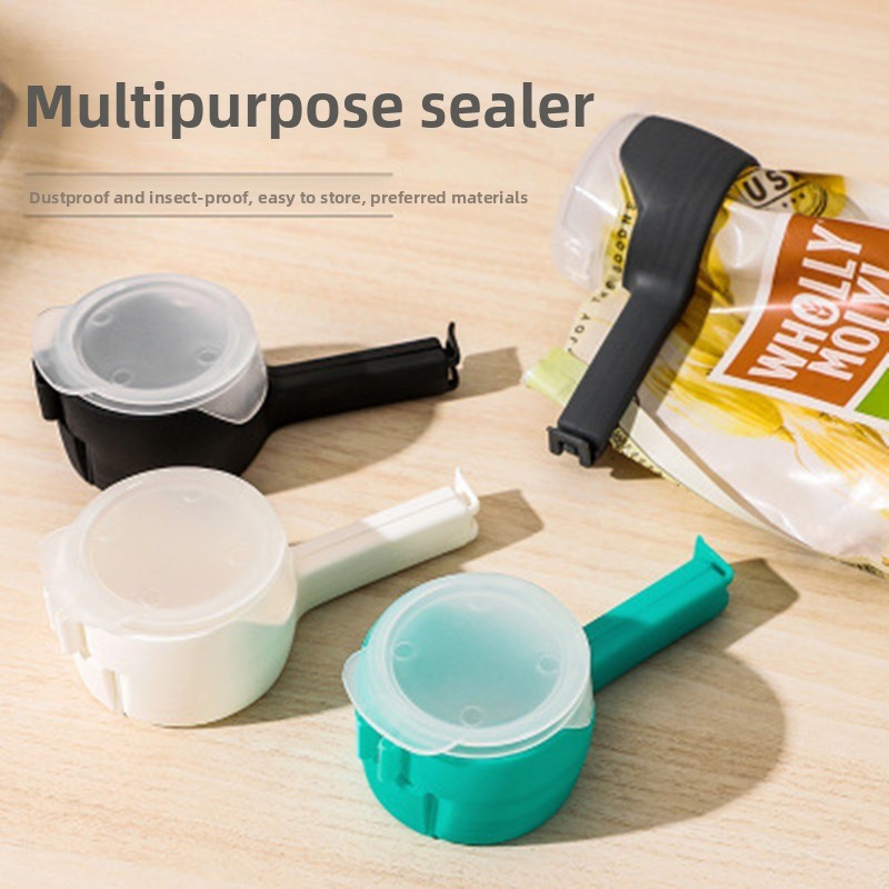 Klips til mad opbevaring af mad tætningsklemmer med hældetud køkken chip poseklips plastik låg tætningsklemme køkkenopbevaring