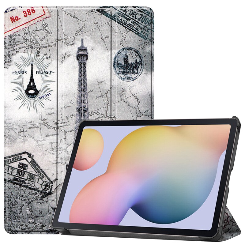 Magnetyczny Smaer PU skórzany pokrowiec do Samsung Galaxy Tab A7 SM-T500 SM-T505 SM-T507 10.5 "Tablet Funda Cover: T500-TT