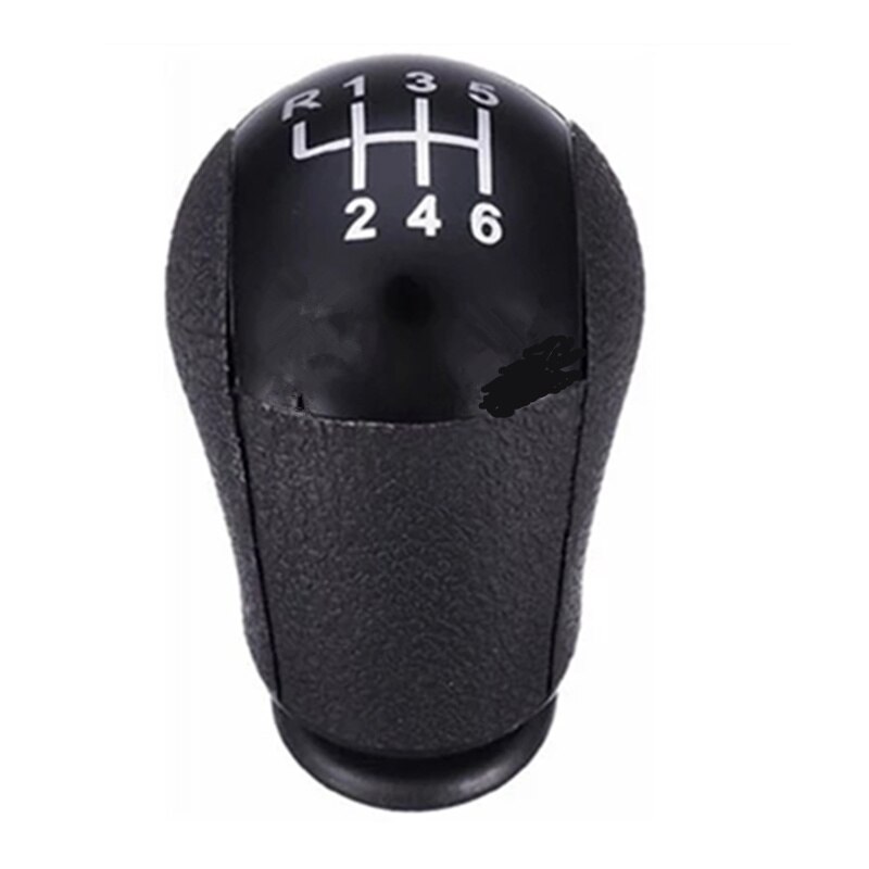 Pomello del cambio per auto pomello del cambio collare del cambio copertura del bagagliaio del cambio per Ford Focus 2 Mondeo MK2 2004 2005 2007 2008 2009 2010 2011: 6 Speed Black knob