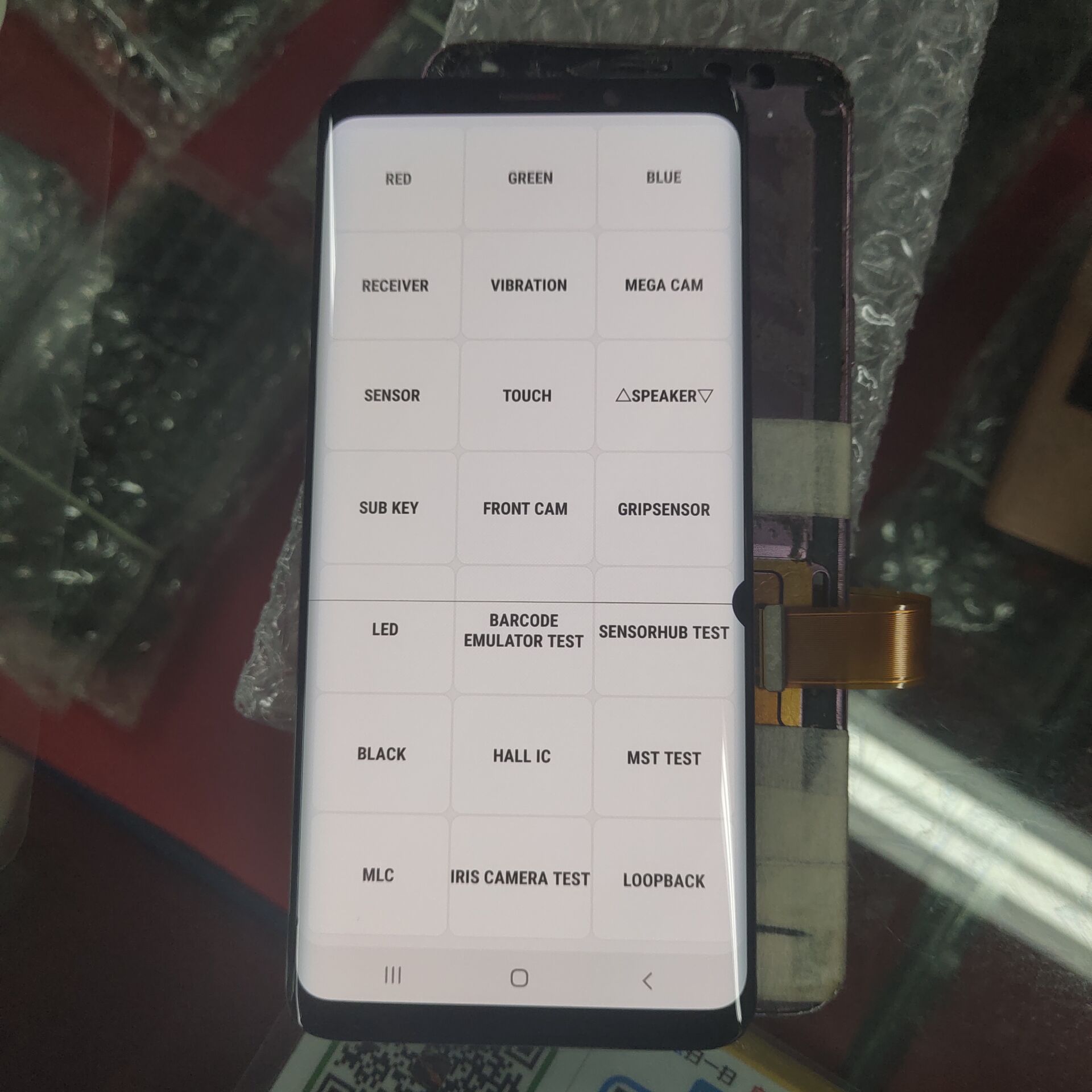 Big dot big burn big line ha una linea AMOLED Test per Samsung Galaxy S9 G960 S9 + G965F G965W Touch Screen Digitizer Display LCD