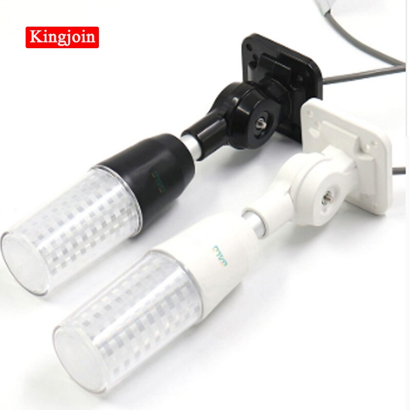 Industriel signaltårn sikkerhedsstak alarm lys lampe pære rød grøn gul lampe led hvid plast indendørs 1 lag med sokkel