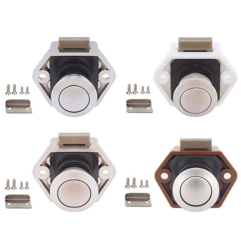 Diameter 20Mm Camper Auto Push Lock Rv Caravan Boot Lade Klink Knop Sloten Voor Meubels Hardware