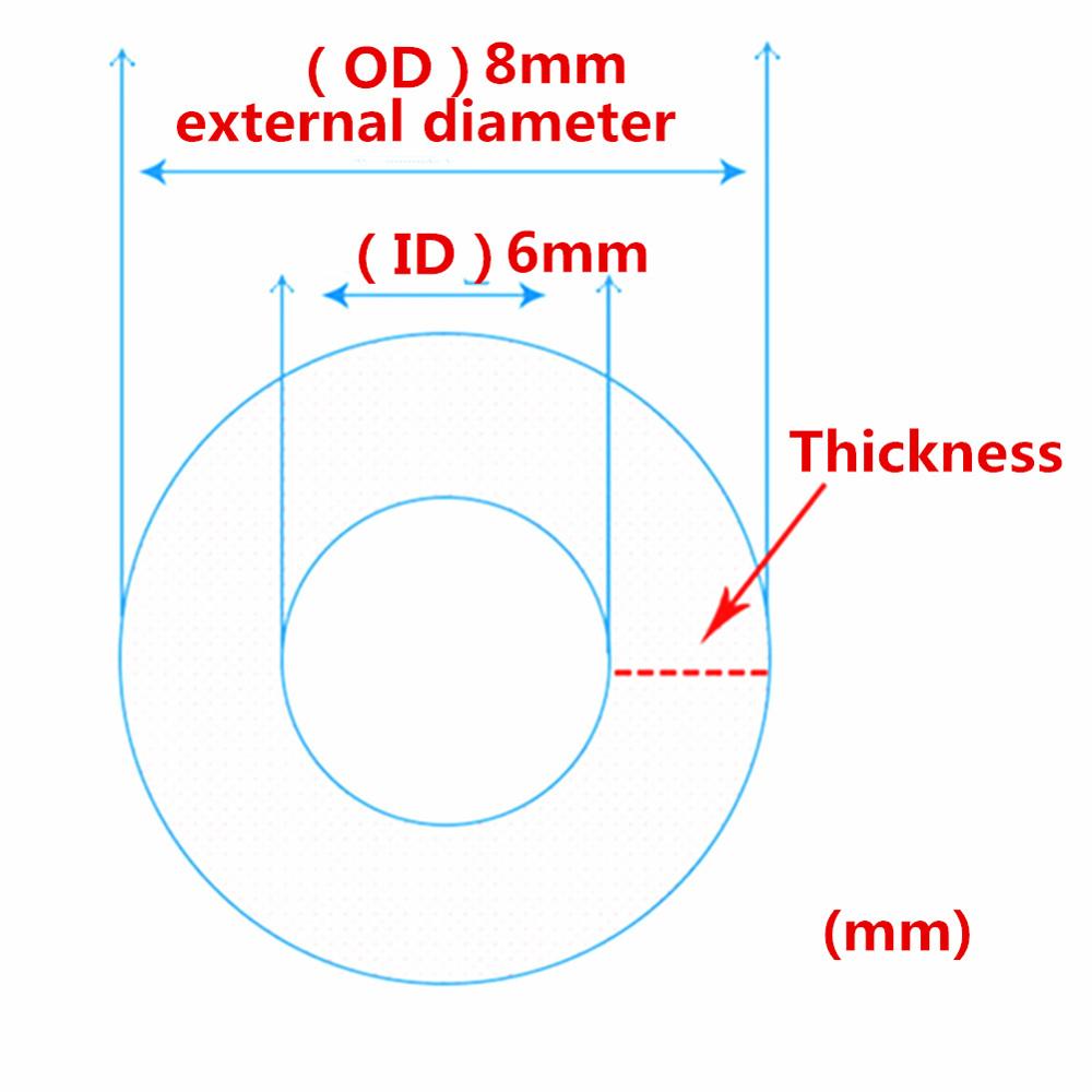 10M Wasstraat Buis Slang Transparant Plastic Zacht Pvc Water Irrigeren Olie Buis Pijp: 6x8mm