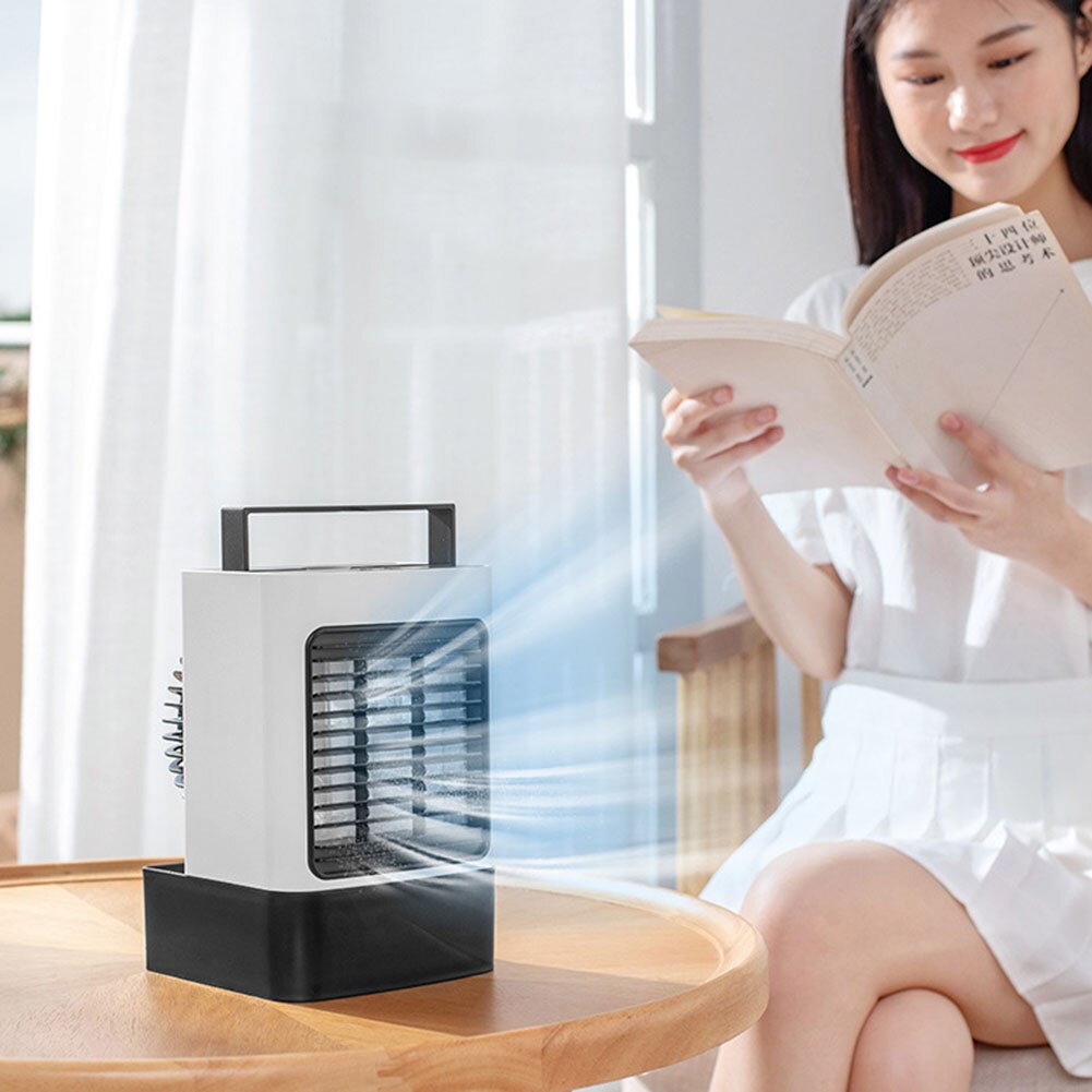 Draagbare Mini Usb Stille Airconditioner Luchtbevochtiger Desktop Anion Koelventilator Draagbare Airconditioner Koele Wind Airconditioning