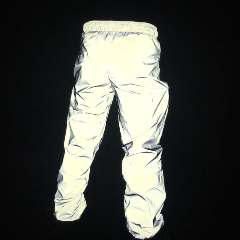männer Hosen Jogginghose 3M Reflektierende Hosen FluorescentHip hüpfen Hosen lässig Sport Nacht Licht Jogger Streetswear