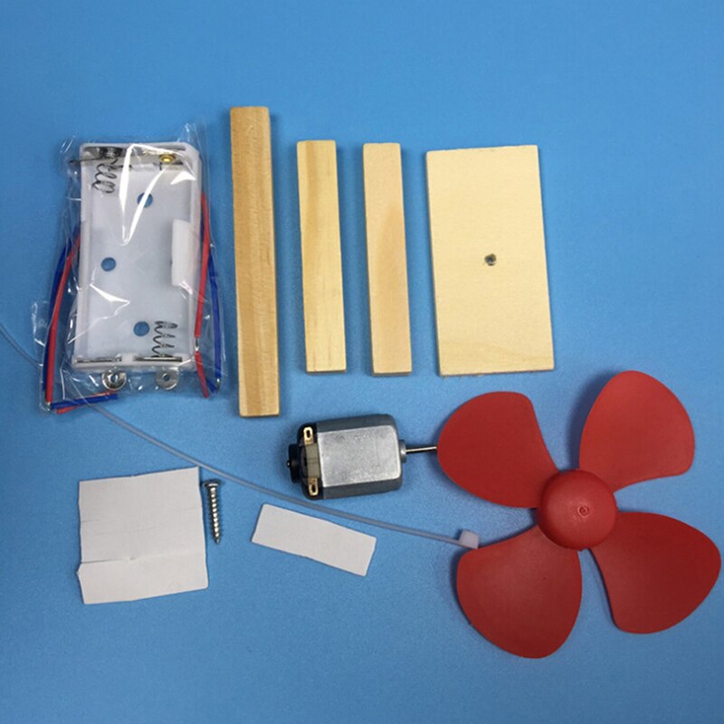 Diy elektrisk vifte modellsett barn vitenskap eksperiment leker skoleprosjekt barnehage montert stamme utdanning