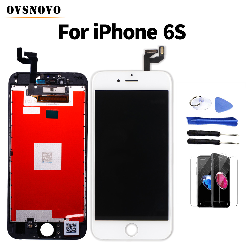 AAA+++ 100% tested LCD Touch Screen Digitizer Display Assembly For iPhone 6s Screen Replacement+Tempered Glass&Tool