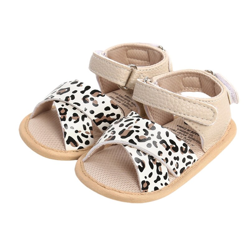 Sandales d'été en cuir souple pour bébés garçons et filles, chaussures d'extérieur antidérapantes, couleur unie: D / 11