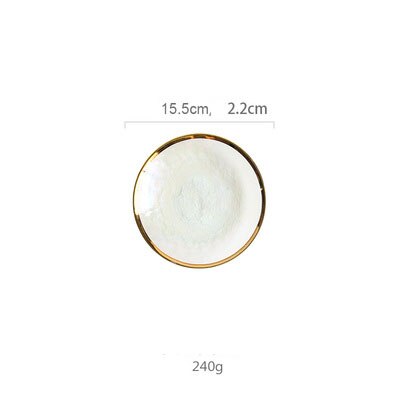 Blende farge malt måke glass bolle parabol syv farger gjennomsiktig hammer korn glass tallerken salat bolle frukt bolle vestlig matte: tallerken s