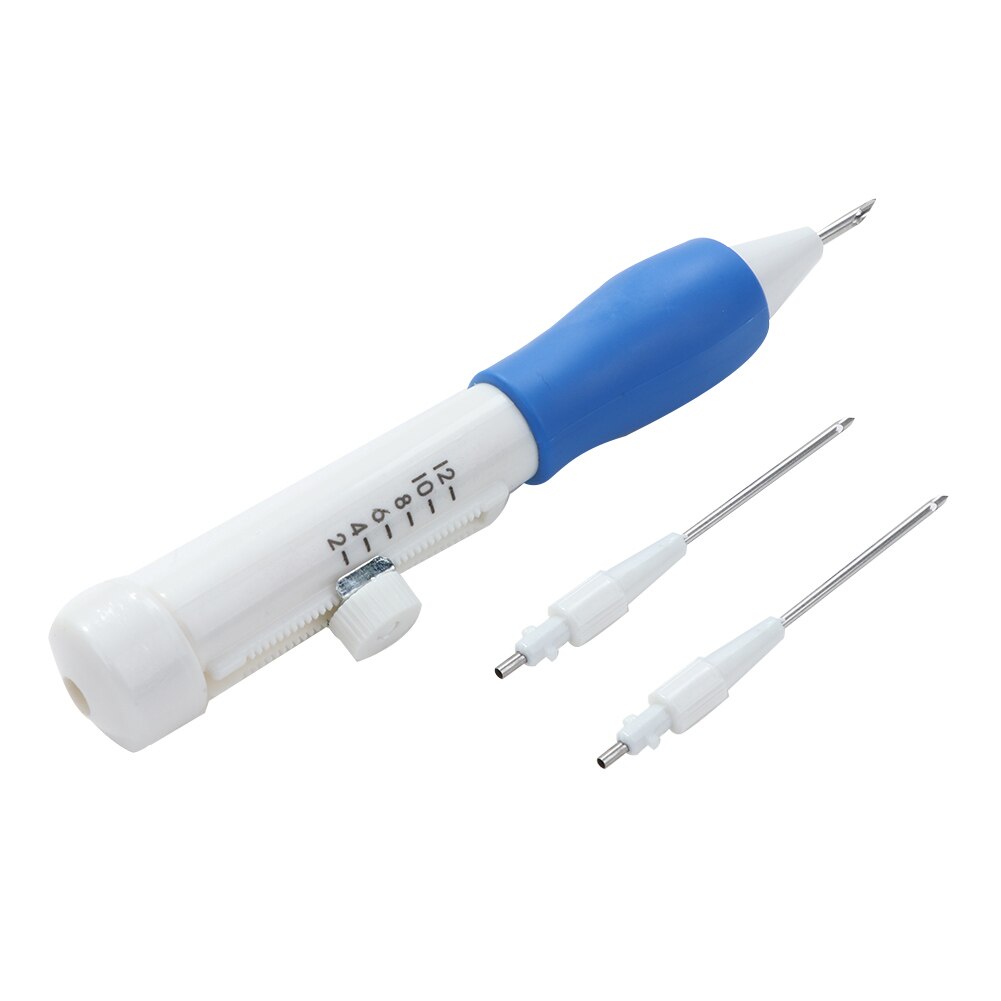 Embroidery Pen Magic Embroidery Pen DIY Crafts Magic Embroidery Pen Set DIY 3 Interchangeable Punch Needle Sewing Accessories: Default Title