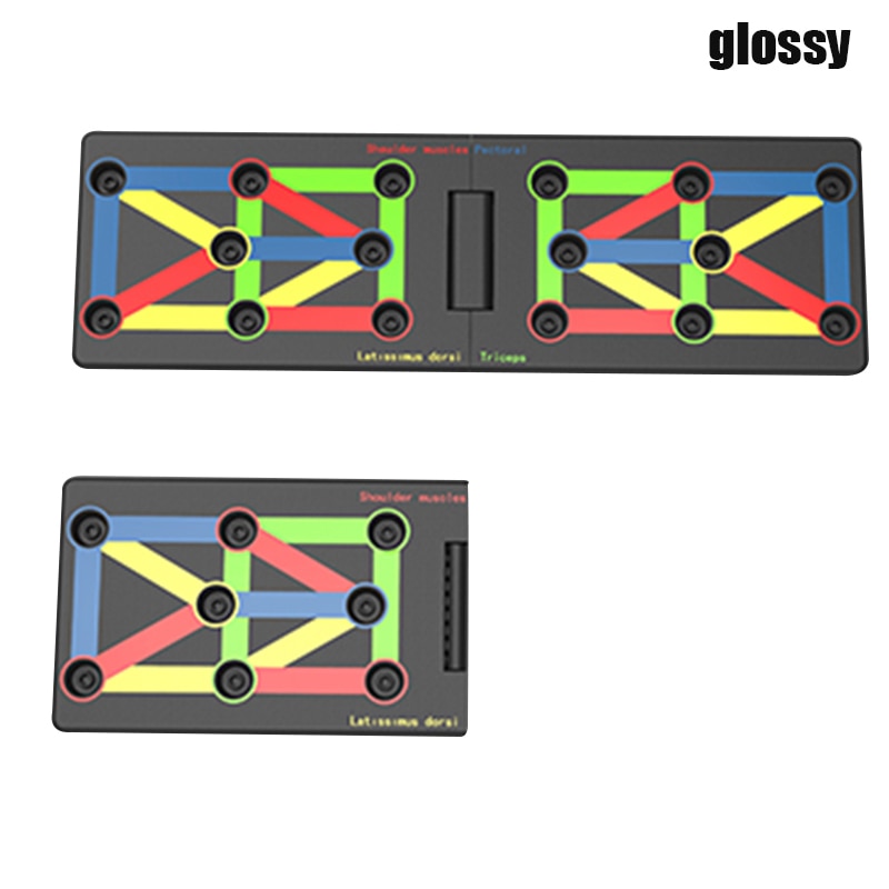 Push Up Board 17 in 1 Complete Push Up Training System Color-Coded Collapsible Push-up Bracket Board BB55