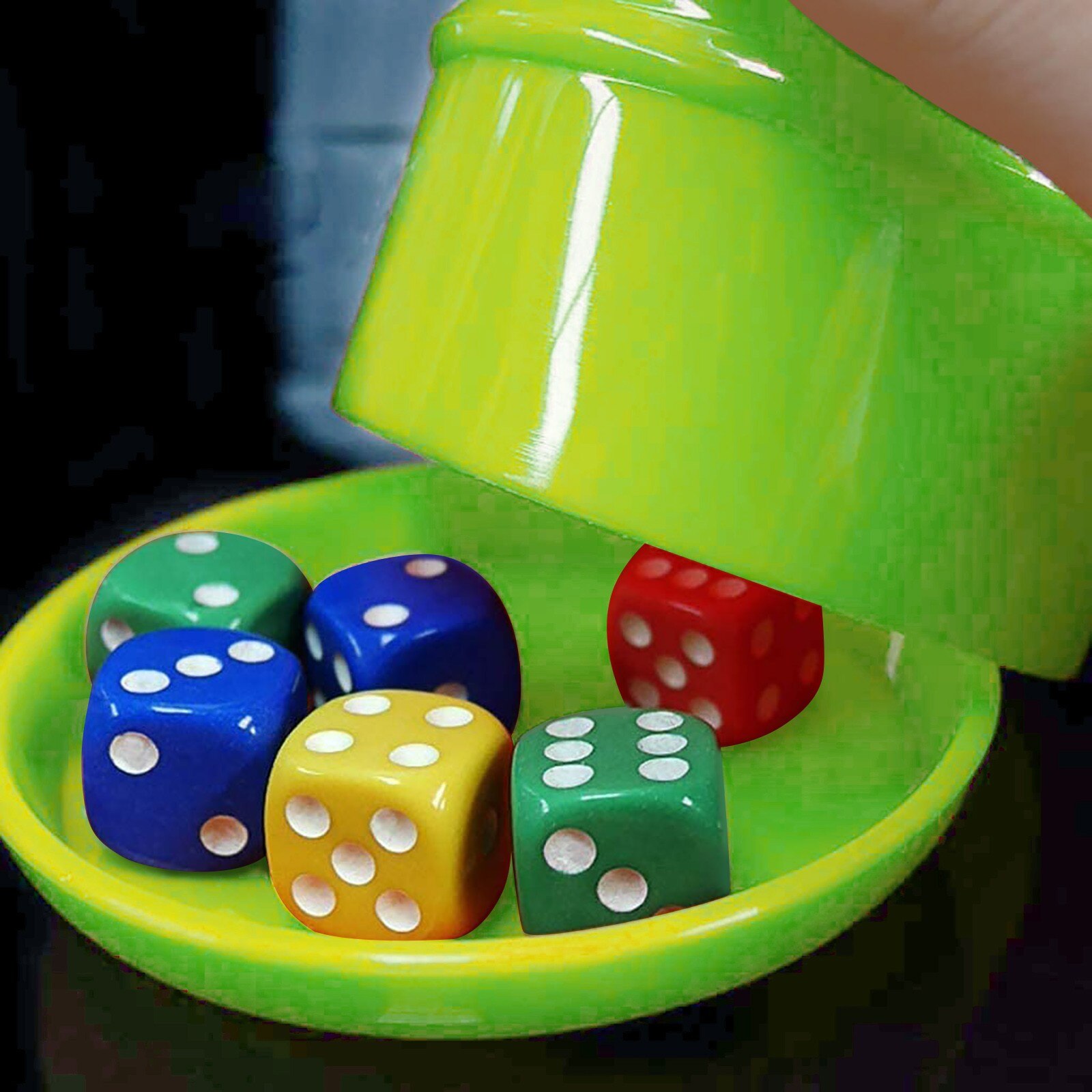 Plastic Standard Six-sided Dice Game Playing Games Dice With Velvet Bag For Bar Ktv Party Prefer Classification Color Party Game