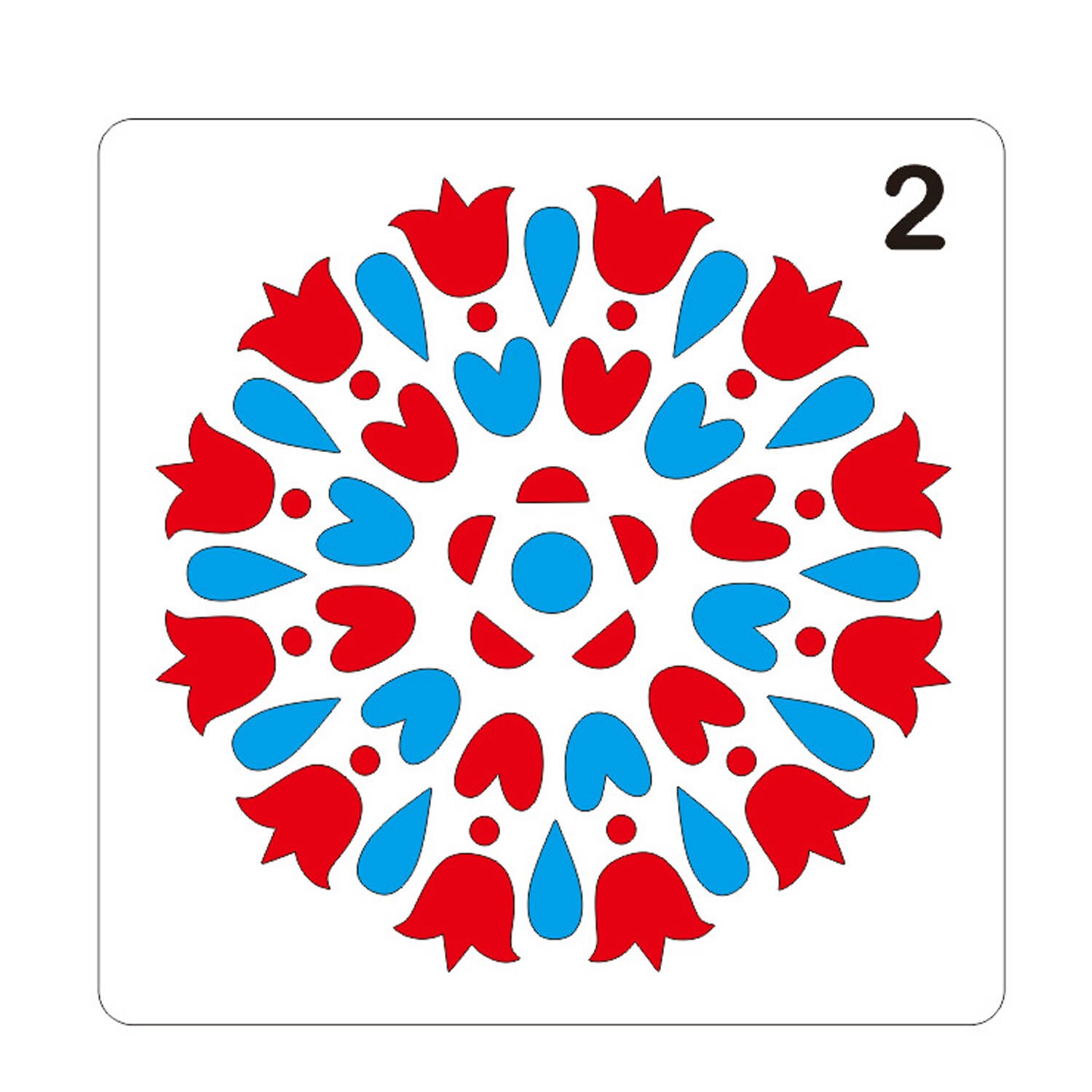 16 st mandala prickverktyg mallar stencilset själv för gör-det-själv måla rita rita konst hantverksprojekt tillbehör