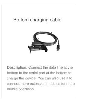 iData90 95V 95W PDA Accessory Parts Mobile Terminal Bottom Base Charger /Cable/ 4000mAh Battery /Silicon Case Cover/ Pen