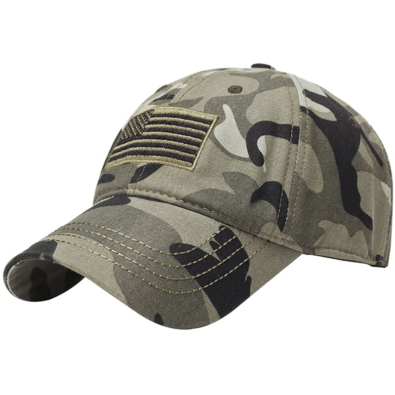 Mannen Vrouwen Baseball Cap Geborduurd Snapback Flat Hip Hop Hoeden Outdoor Sport Fietsen Vissen Zonnehoed Verstelbare Casual Caps: Army Green