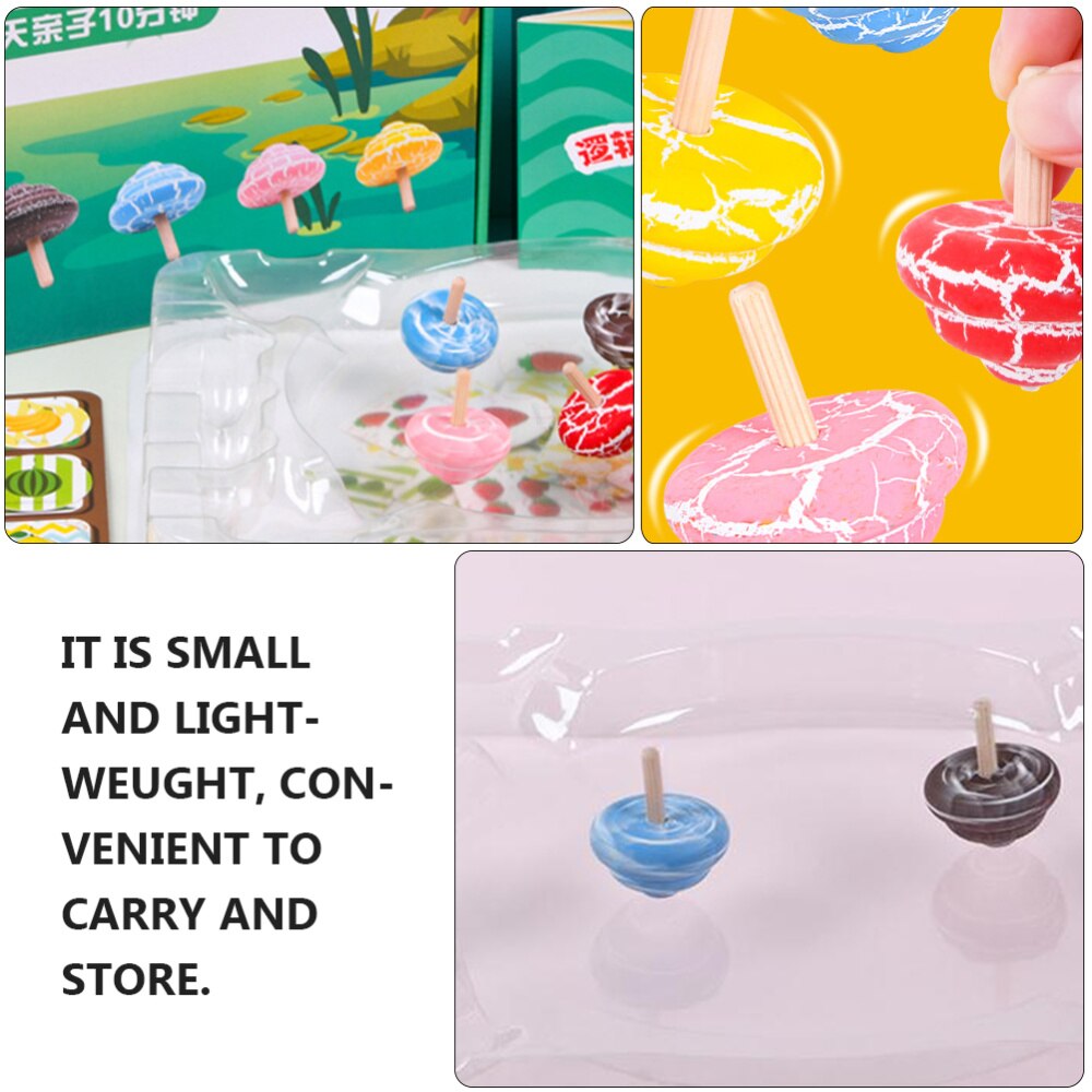 1Pc Spinning Top Speelgoed Houten Peg-Top Recreatie Speelbal Rotatie Gyro Toy Stress Verlichten Speelgoed Voor Kinderen familie