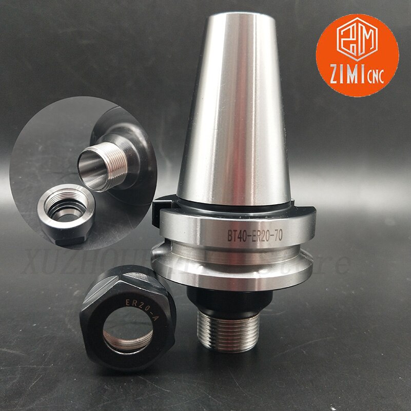 1pcs BT40-ER20-70L face milling cutter holder 70mm spring chuck for ER20 collet CNC lathe cutting tool milling machine