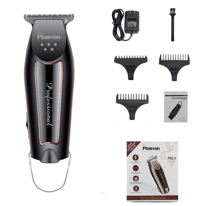 100-240V Professionele Tondeuse Professionele Tondeuse Baard Trimmer Mannen Haar Snijder Kapper Kapsel Machine modellering: black