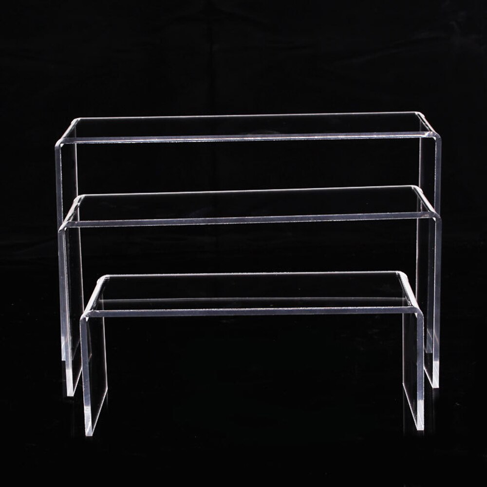 S/M/L Acrylic Transparent U-shaped Display Stand Cosmetics / Nail Polish / Shoes / Bag / Doll Shopping Mall Display Rack