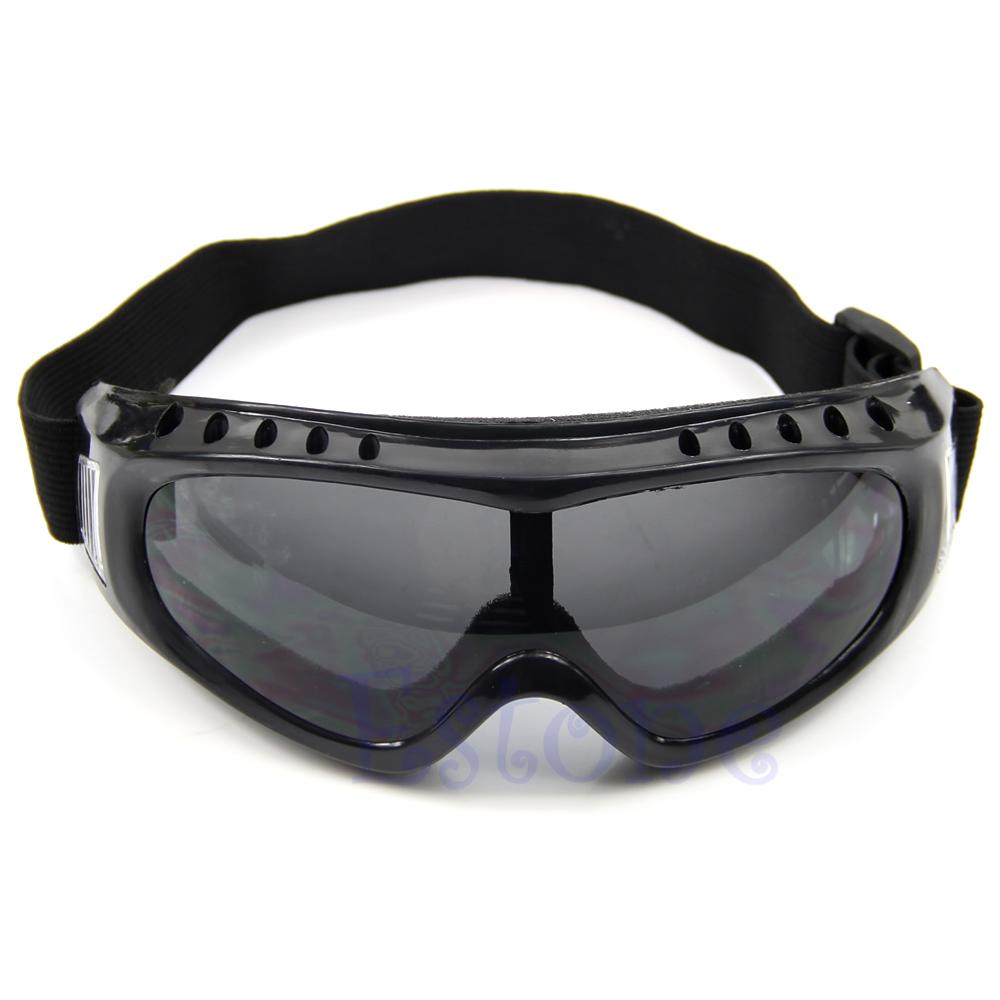Gafas de sol a prueba de polvo para motocicleta, lentes de esquí, Snowboard, montura, novedad: Gray