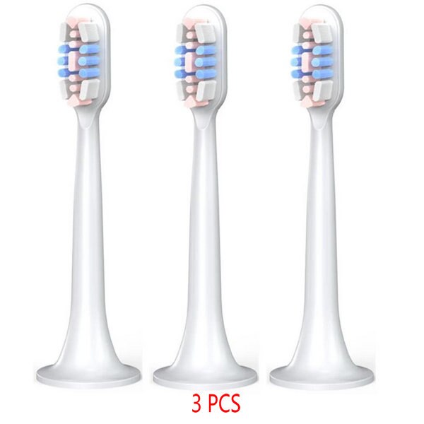 1-4pcs For Xiaomi Sonic Electric Toothbrush Heads T300 T500 T700 Ultrasonic 3D High-density Replacement Tooth Brush Heads: 3pcs Pink