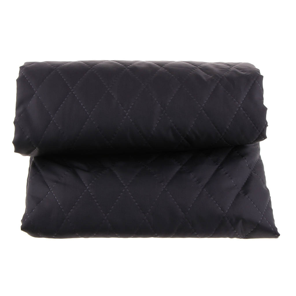 3x1 szt. Podwójnie licowana tkanina pikowana z poli/bawełny na sukienki z płaszczem w kolorze czarnym