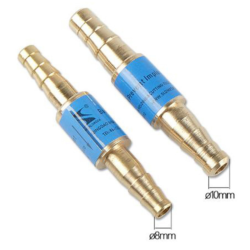 Household 6mm/8mm/10mm Pipe Flashback Arrestors Of Acetylene&Oxygen Fuel Check Safety Valve Pipe Flashback Arrestor