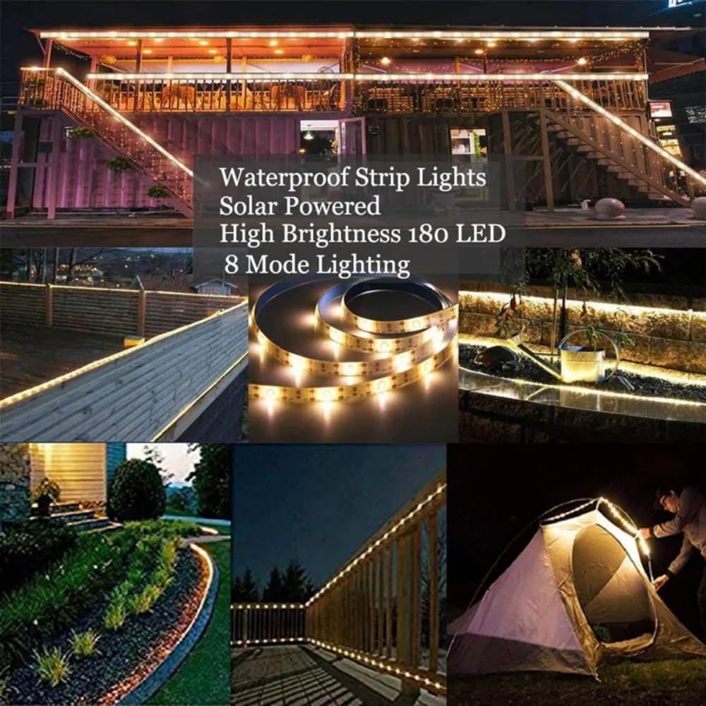 5 V Solar-LED-Streifen, Fernbedienung, 2835, 60 LEDs, flexible Bandbeleuchtung, wasserdicht, warmweiß, 0,5 m, 1 m, 2 m, 5 m, Gartendekoration