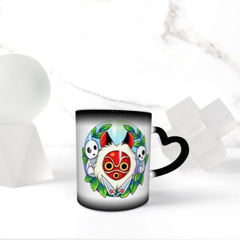 Forest Spirits Mononoke coffee K mugs glass cups tazas set disposable solo holder donut home garden couple shiba inu