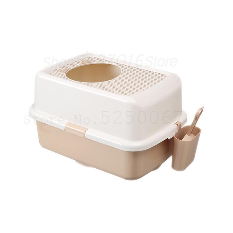 Fully Enclosed Cat Sand Basin Anti-splash Mesh Screen Super Large Cat Top Semi-enclosed Toilet Deodorizing Cat Sand Basin: Model7