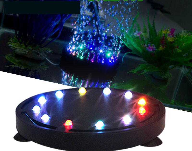 Corlorful Submersible Aquarium LED Lighting Decorative Fish Tank Lights Aquarium Air Bubble Water Lamp Used With Air Pump