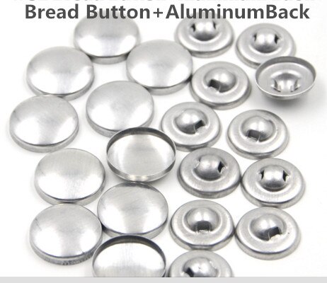 36L Ronde Aluminium Stof Zelf Bedekt Knop Component met Sterven Tool Metalen Brood Top Platte Plastic Ring Terug DIY Handgemaakte knop