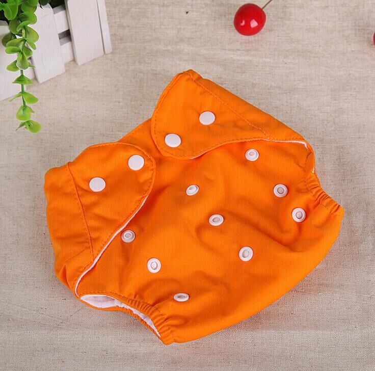 Couches bébé lavables et réutilisables couches en maille/coton bébé coton pantalon d'entraînement: Orange / Summer