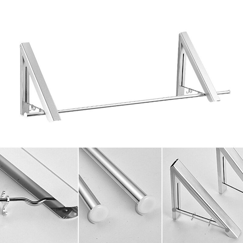 Folding Clothes Hanger Foldable Multifunction Wall Mounted Clothes Rail Drying Rack FAS6