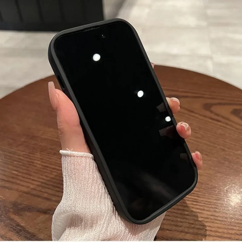 Funda de teléfono de silicona suave de Color sólido para iPhone 11 12 13 14 15 Pro Max XS X XR 7 8 15 6 Plus SE2020 cubierta protectora de lente de cámara