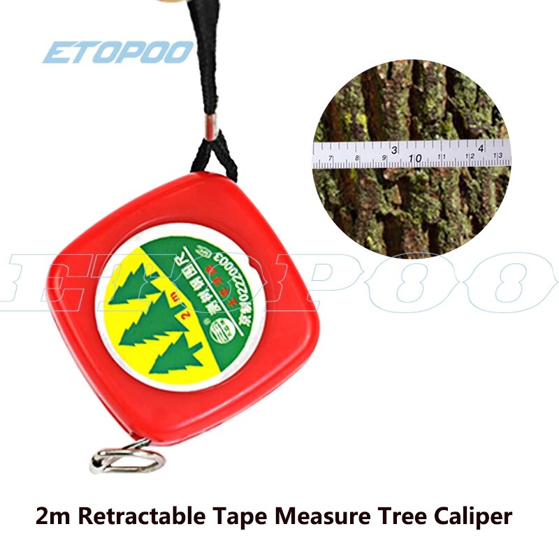 1pc 2m udtrækkeligt målebånd træmålemarkering måle trædiameter målebånd til måleværktøj