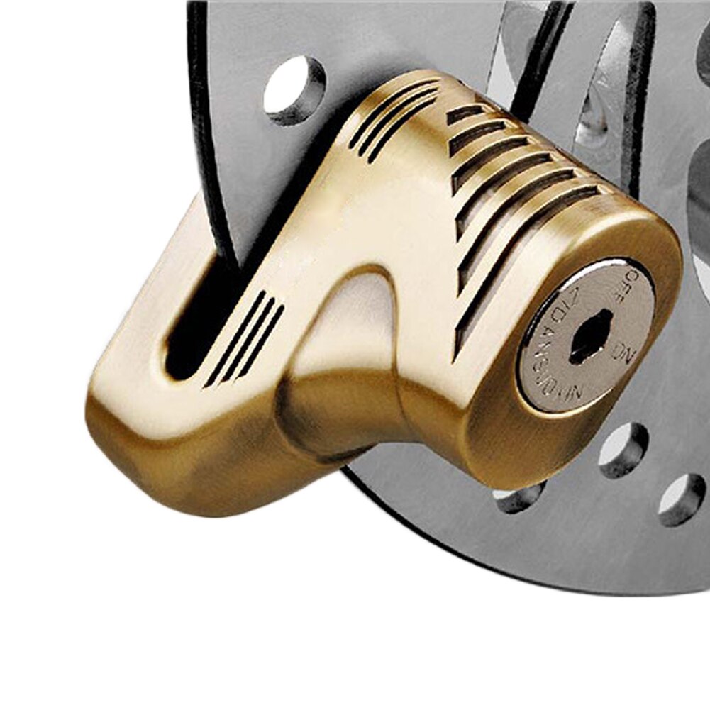 Verrou de sécurité Anti-vol en alliage d'aluminium pour moto, verrou de freins à disques Ultra-haute résistance, verrou de voile robuste, 2 couleurs