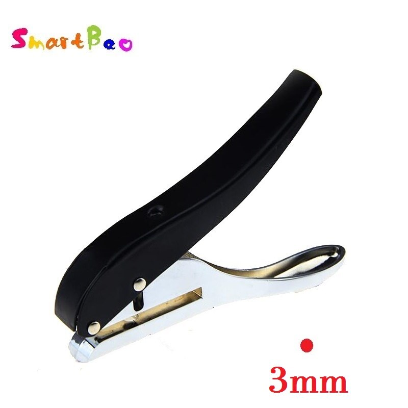 3Mm/6Mm/8Mm/10Mm Cirkel Perforator Papier Punch Hand-Held Ronde enkele Perforator Voor Id-kaarten Pvc Kaarten Badge Foto &#39;S: 3mm
