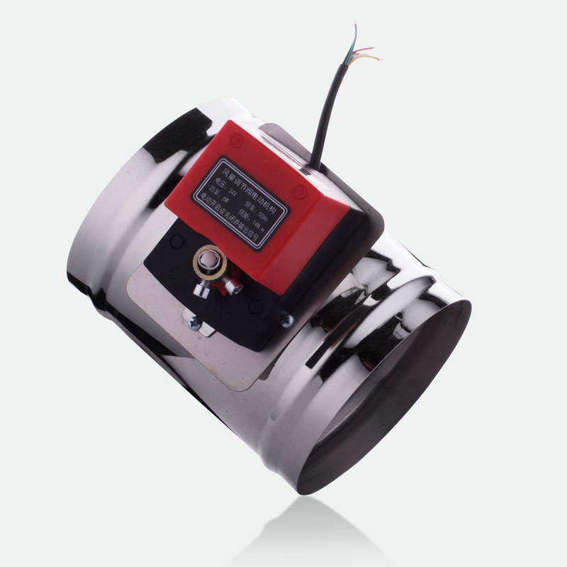 220V125Mm Air Damping Valve Electric Air Pipe Value Electric Air Damping Pipe Valve Air Volume Regulating Valve