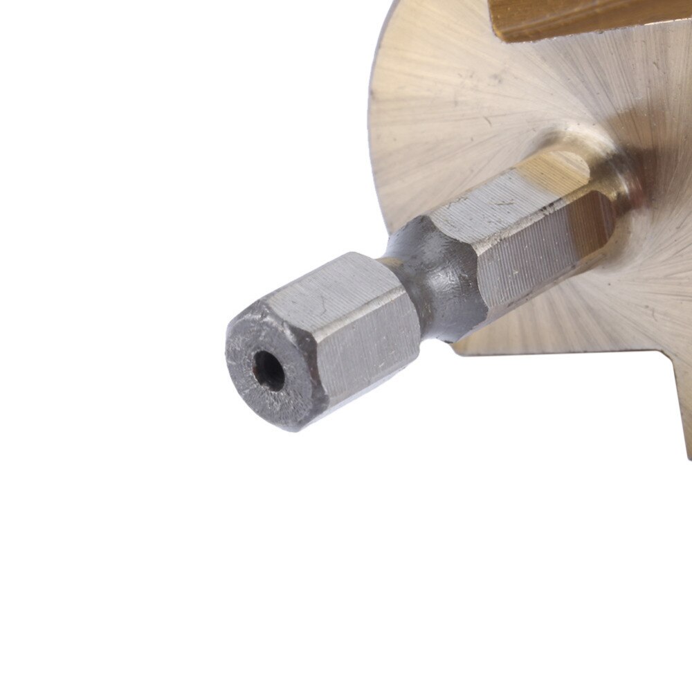 Hex titan belagd steg borr kon borr hålsåg 4-32mm hss 4241 för plåtverktyg hex kärnborr