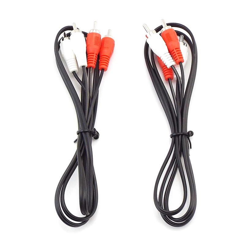 1M 3M 5M 2 RCA Male to 2 RCA Male Cable Stereo Dual Audio cord extension AV connector Cable for DVD TV CD Sound Amplifier