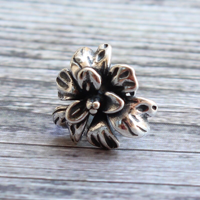 Autentico 925 sterlina d'argento progettista iris Branello di fascino Adatto Europea troll Braccialetto Dei Monili